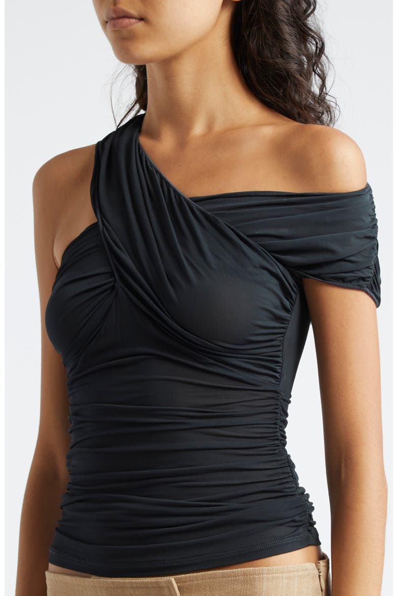 Paloma Wool Mushka Crossover Neck Mesh Top (Women) | Nordstrom
