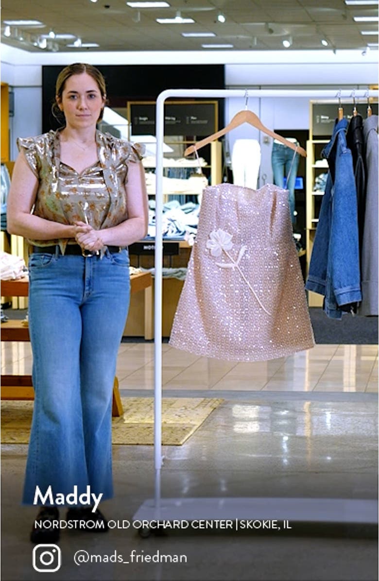 Elizabeth Sequin Strapless Minidress, sales video thumbnail