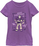 Toy Story 5 Girls' Purple Buzz Frame T-Shirt