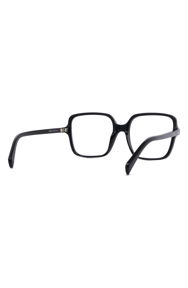 CELINE 57mm Square Reading Glasses, Alternate, color, 