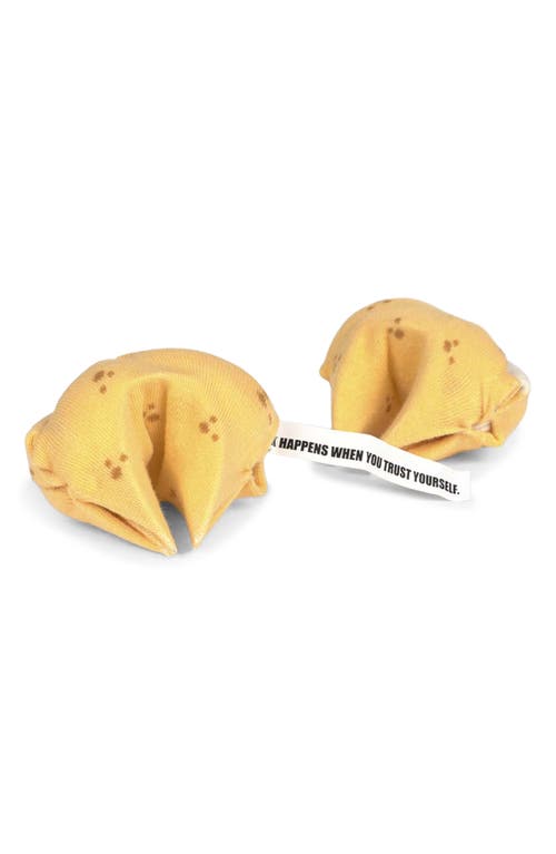 Doiy Fortune Cookie 3d Crew Socks In Yellow