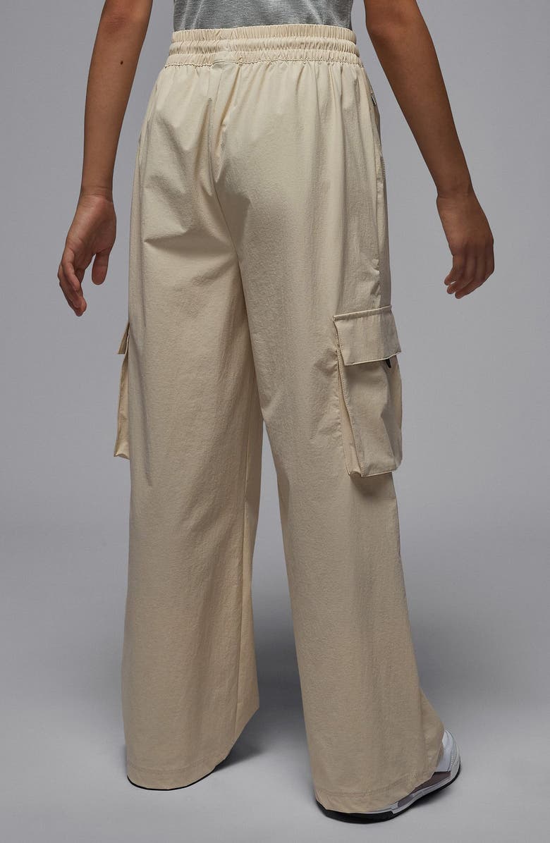 Jordan Kids' Wide Leg Drawstring Cargo Pants, Alternate, color, Legend Light Brown