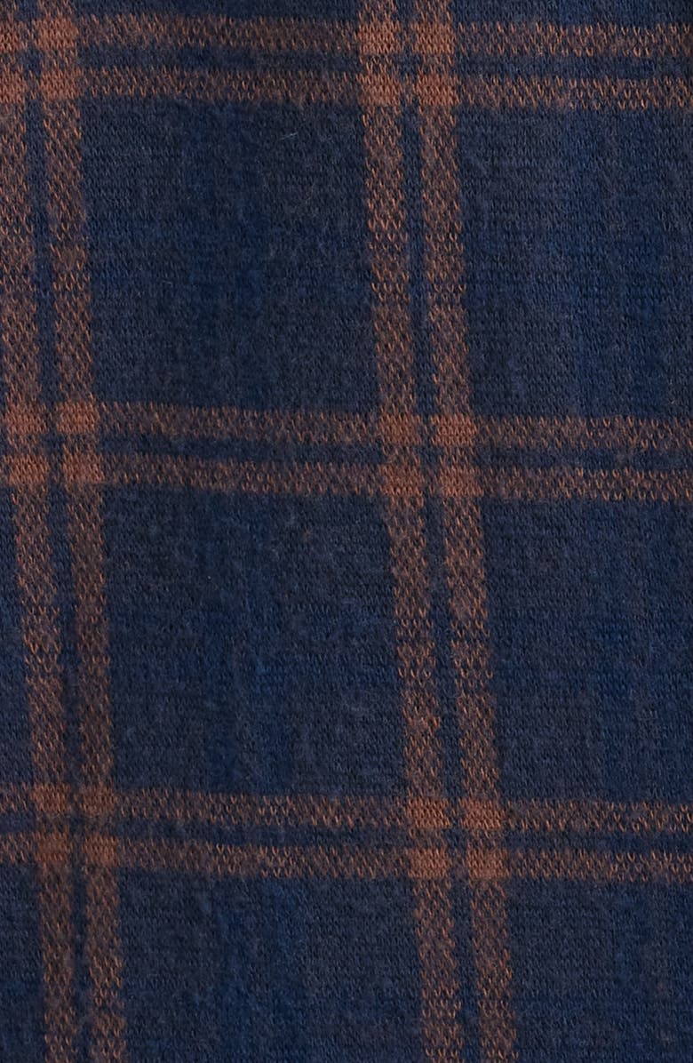 johnnie-O Judah Check Button-Up Flannel Overshirt, Alternate, color, Coffee