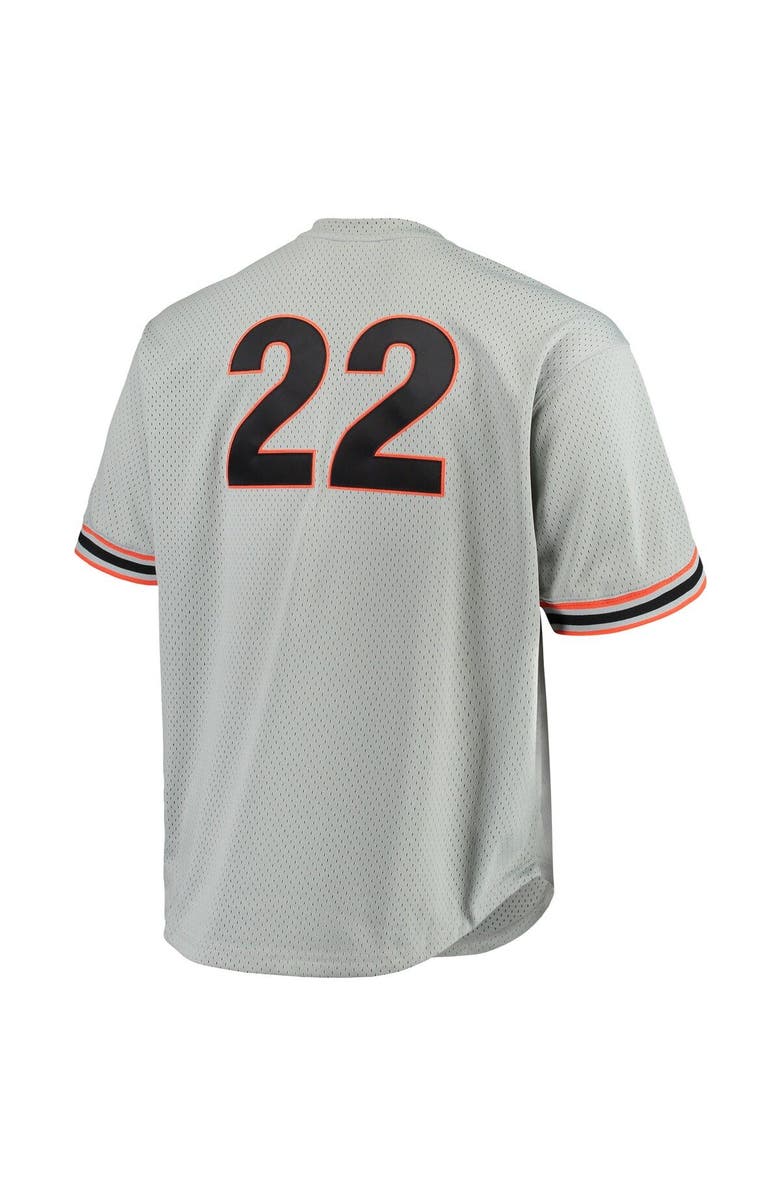 Mitchell & Ness Men's Mitchell & Ness Will Clark Gray San Francisco Giants Big & Tall Cooperstown Collection Mesh Batting Practice Jersey, Alternate, color, Gray