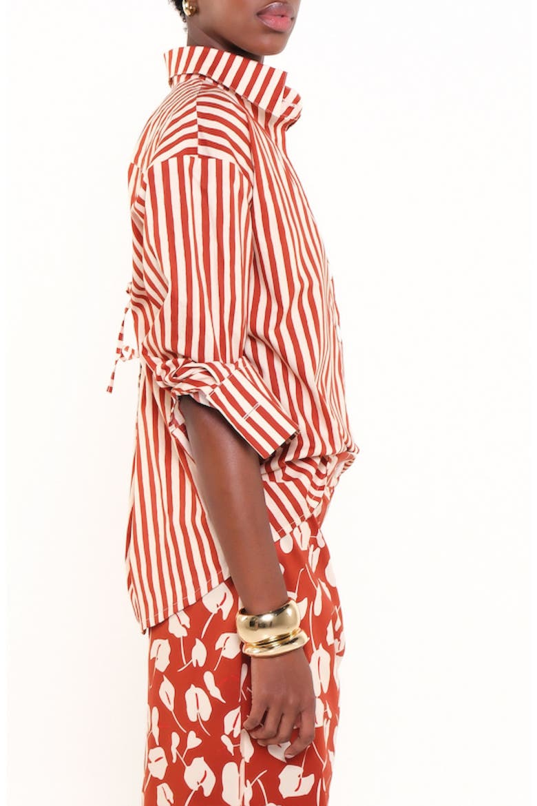 The Ceremony Print Shirt, Alternate, color, HERITAGE STRIPES MAXI RED