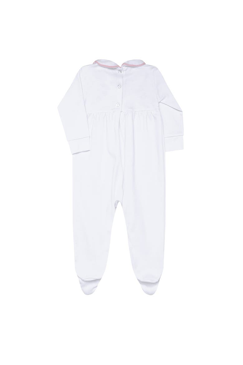 Nella Smocked Baby Girl Footie - Baby, Alternate, color, White