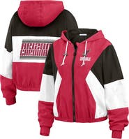 WEAR by Erin Andrews Women's WEAR by Erin Andrews Cardinal Arizona Cardinals Color Block Full-Zip Windbreaker Jacket