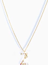 Girls Crew GIRLS CREW Flutterfly Initial Necklace
