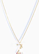 Girls Crew Flutterfly Initial Necklace
