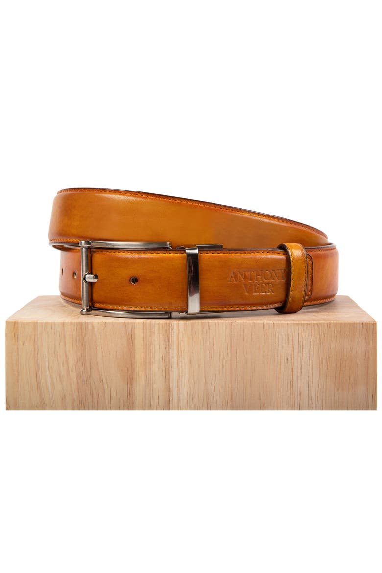 Bari Leather Belt, Alternate, color, Tan