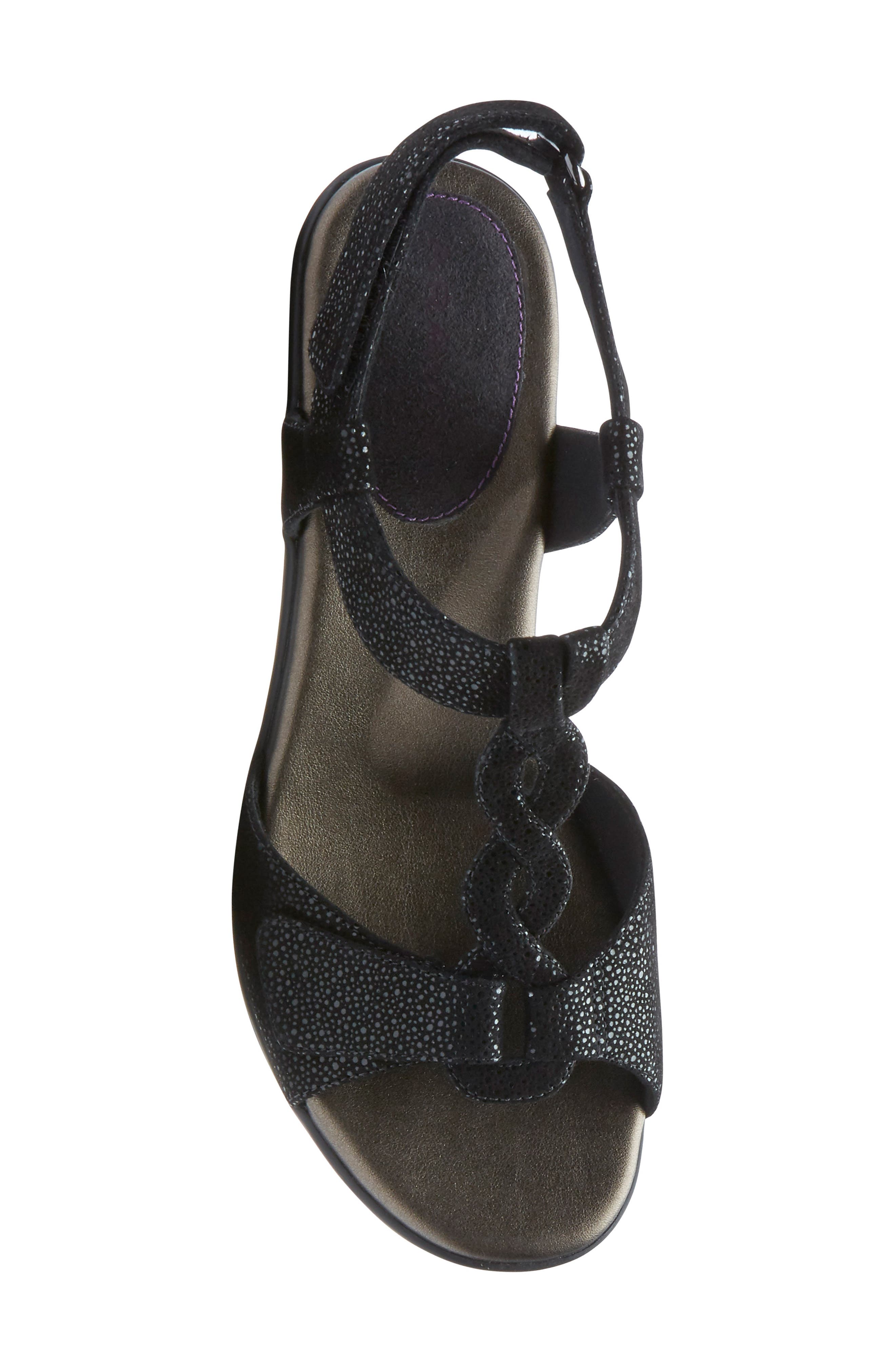 Aravon Medici T-Strap Sandal, Alternate, color, 