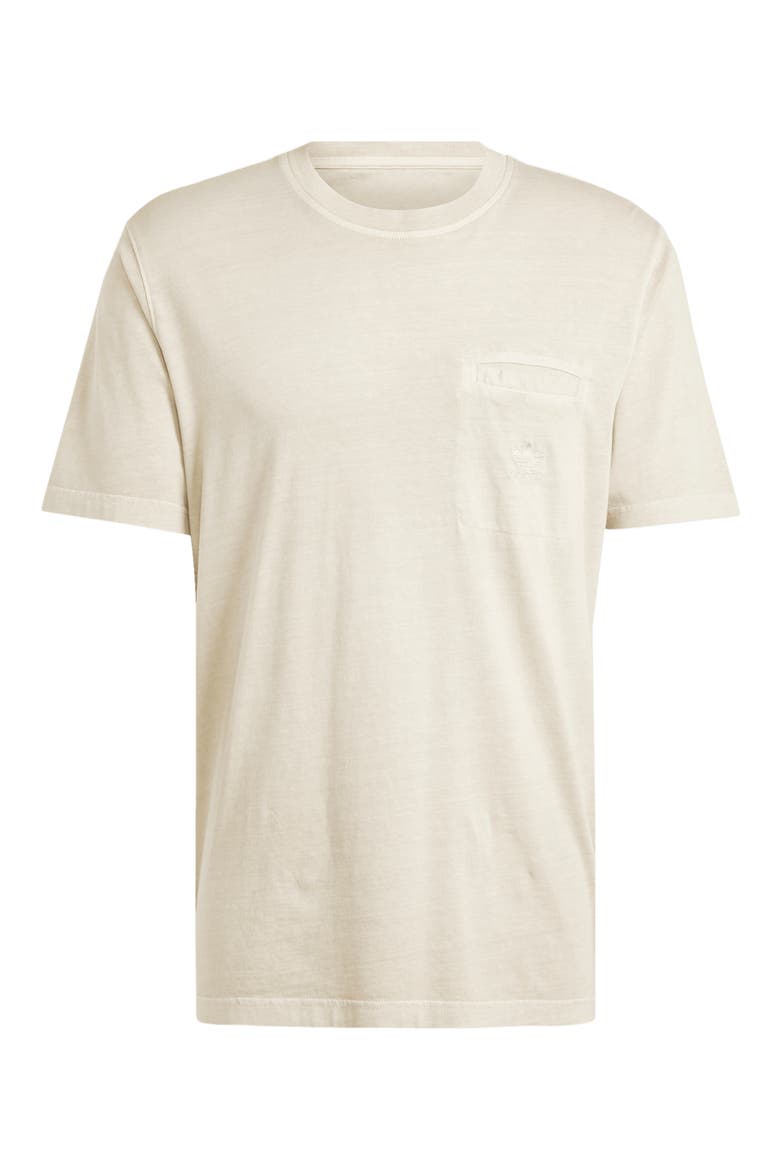 Trefoil Essential Pocket T-Shirt, Alternate, color, PUTTY GREY