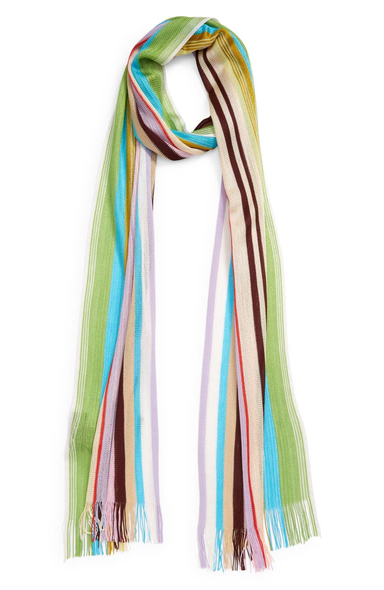Missoni Stripe Knit Scarf, Alternate, color,