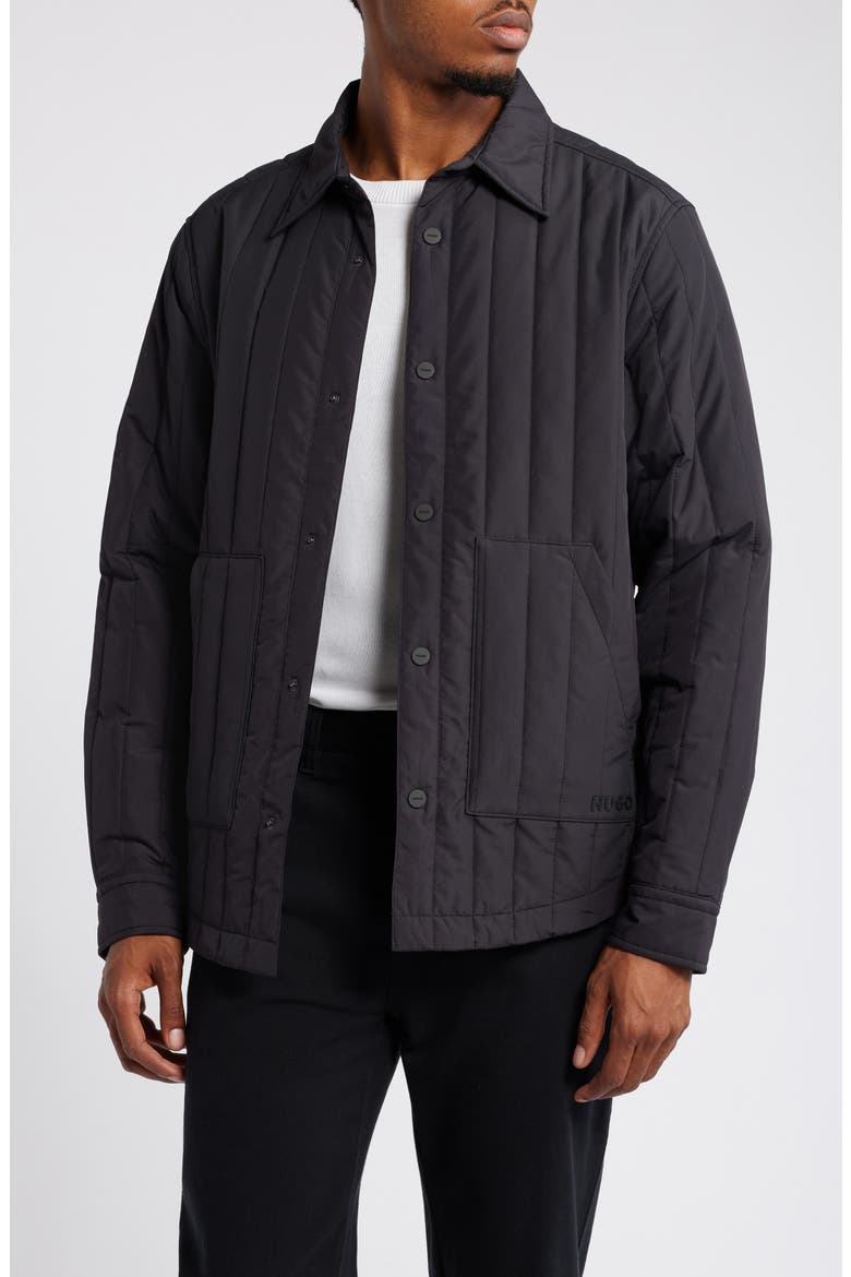 Ewel Quilted Jacket, Main, color, BLACK