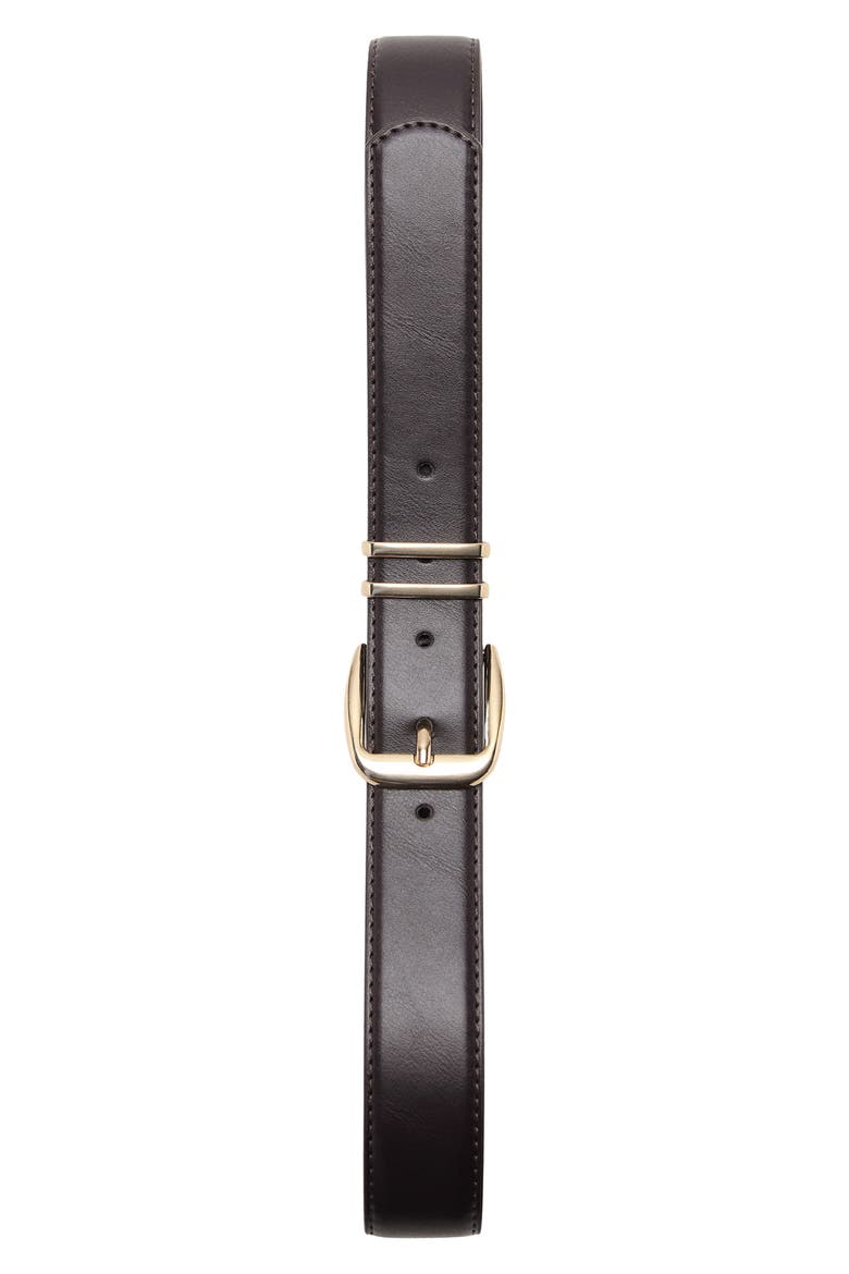 Square Buckle Belt, Alternate, color, CHOCOLATE