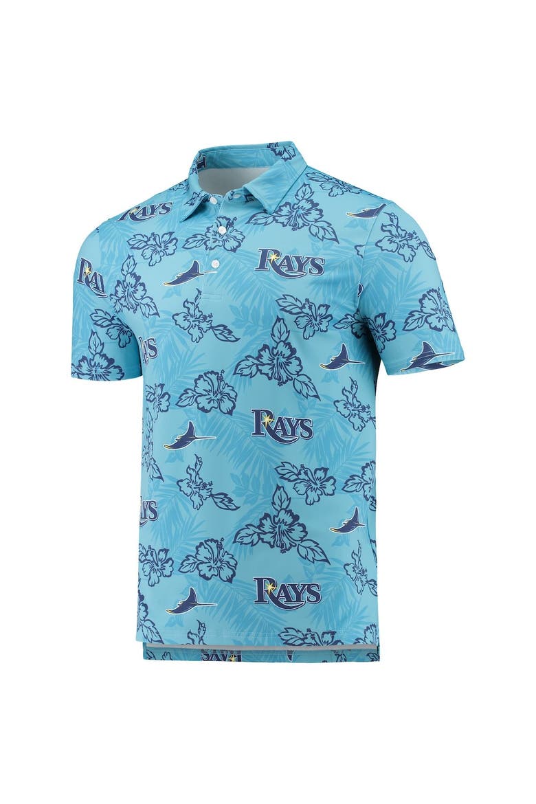 Men's Reyn Spooner Light Blue Tampa Bay Rays Performance Polo, Alternate, color, Light Blue