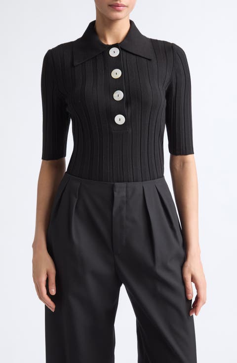 Sugarman Virgin Wool Rib Polo