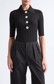 NACKIYÈ Sugarman Virgin Wool Rib Polo