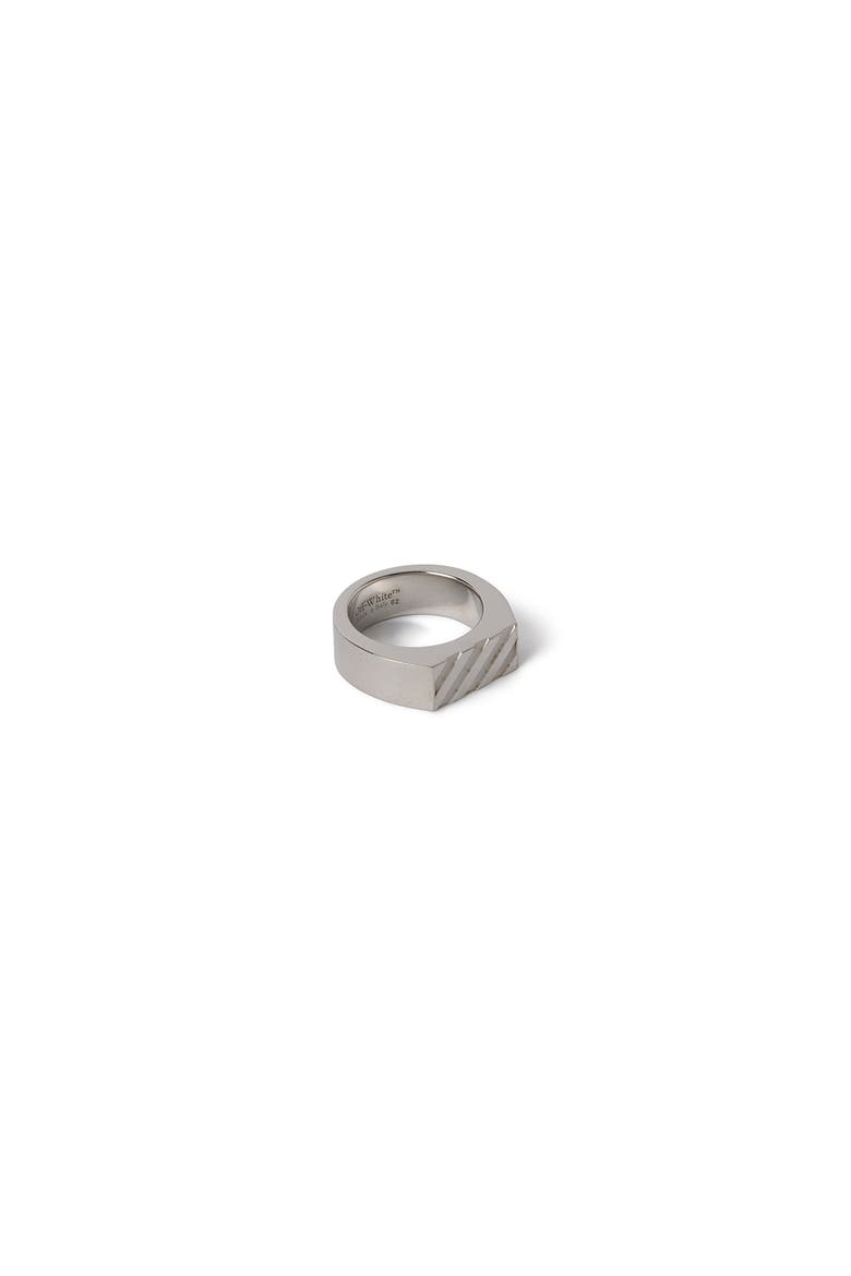Diag Band Ring, Alternate, color, Silver