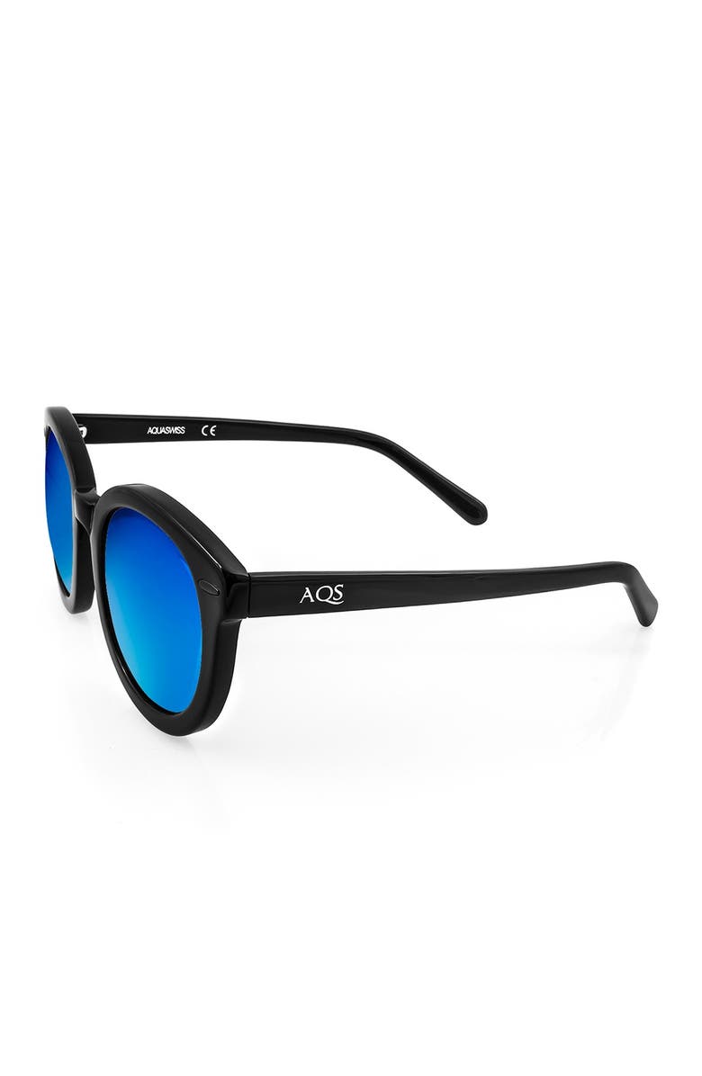 AQS Betty 51mm Rounded Sunglasses, Alternate, color,