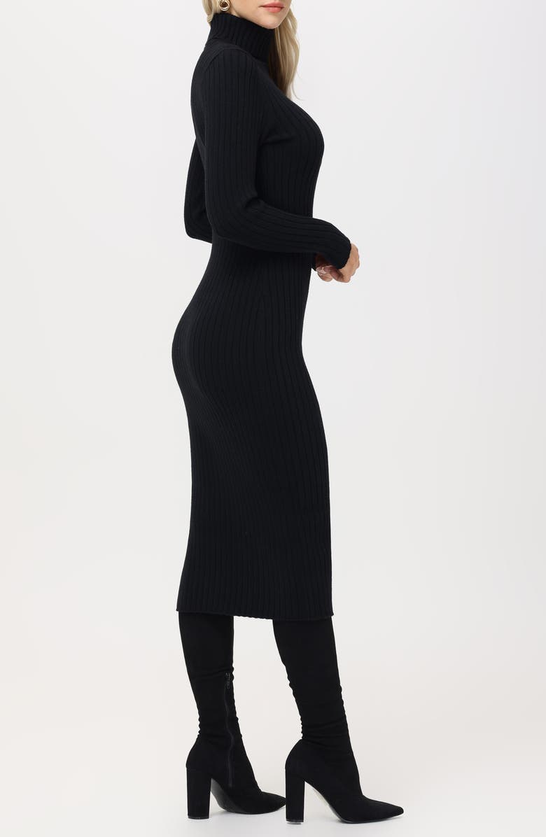 525 Long Sleeve Rib Body-Con Dress, Alternate, color, 