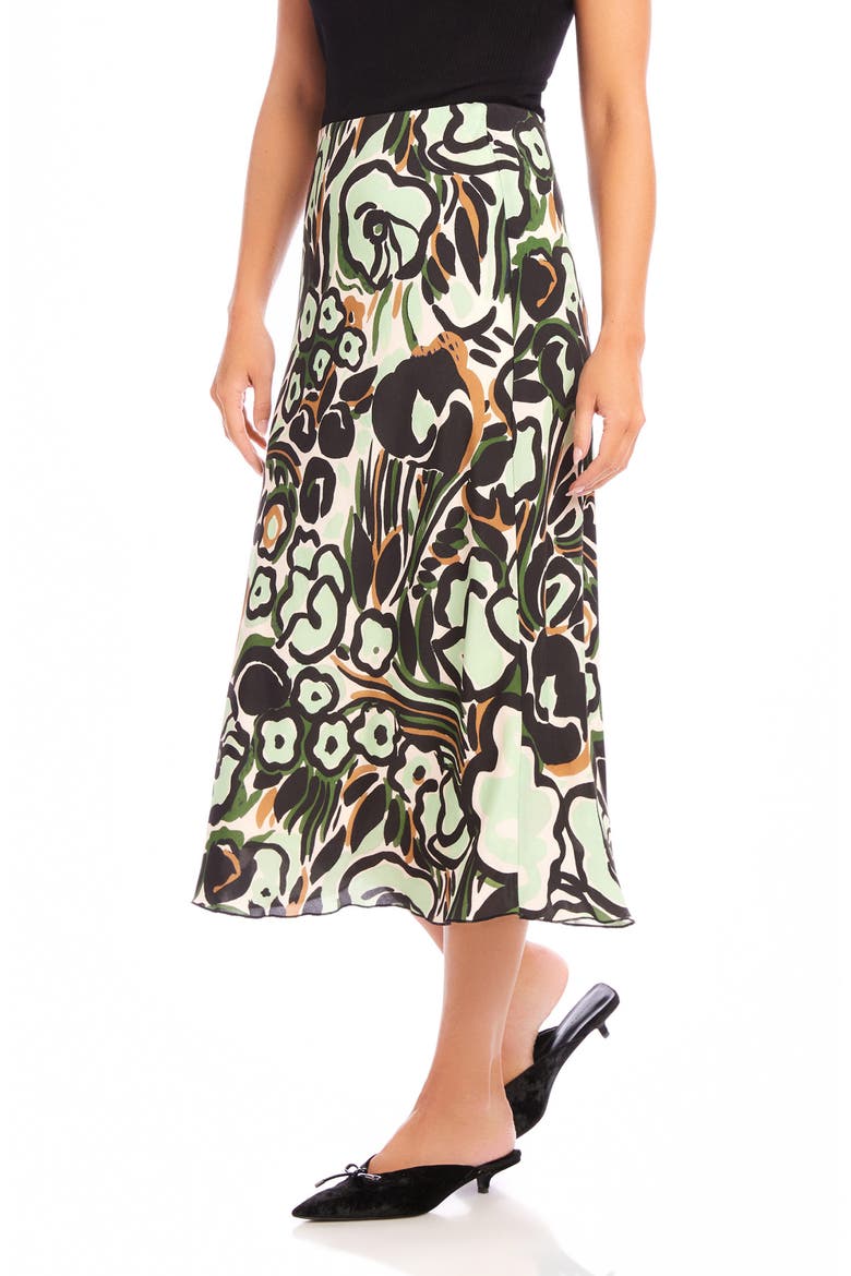 Mia Bias Cut Midi Skirt, Alternate, color, PRINT