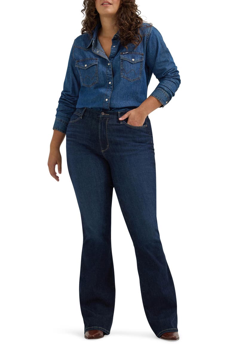 Bespoke Curvy High Waist Flare Jeans, Alternate, color, MADILYN