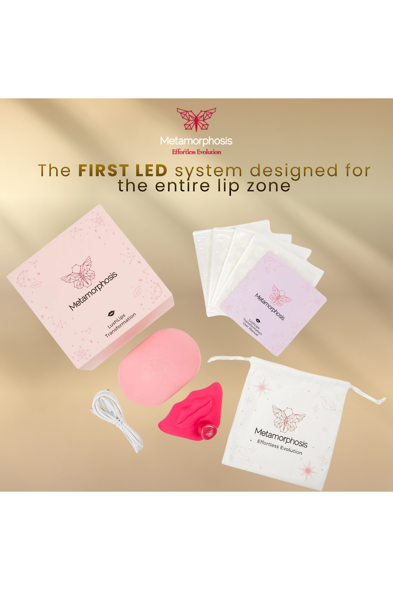 LushLips Transformation Red Light Therapy Lip and Perioral Rejuvenation System, Alternate, color, Pastel Pink