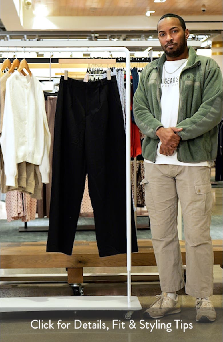 Pleat Front High Waist Wide Leg Pants, sales video thumbnail