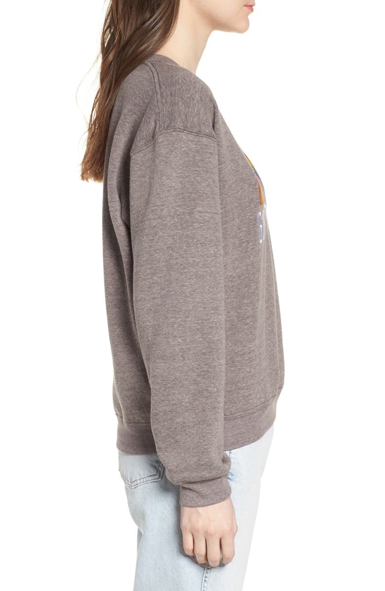 Sub_Urban Riot Good Vibes Rainbow Sweatshirt, Alternate, color, 