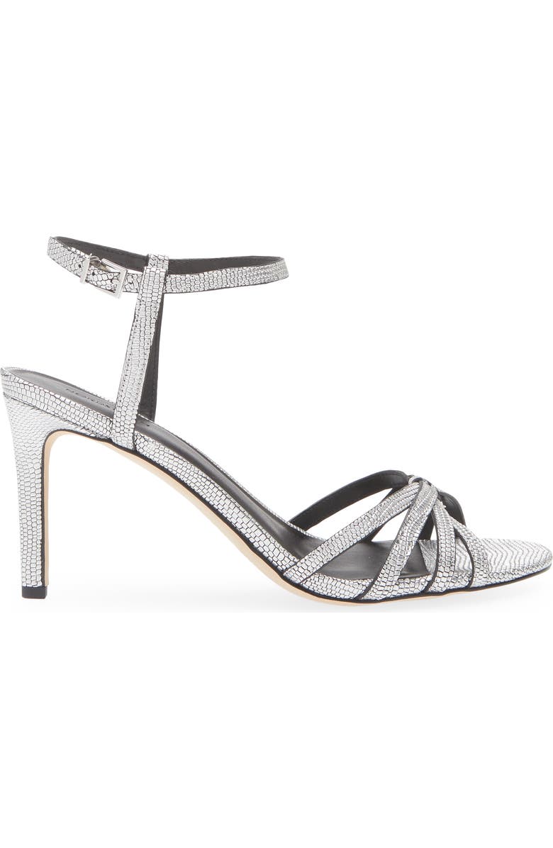 Nordstrom Astor Ankle Strap Sandal, Alternate, color, Silver Metallic