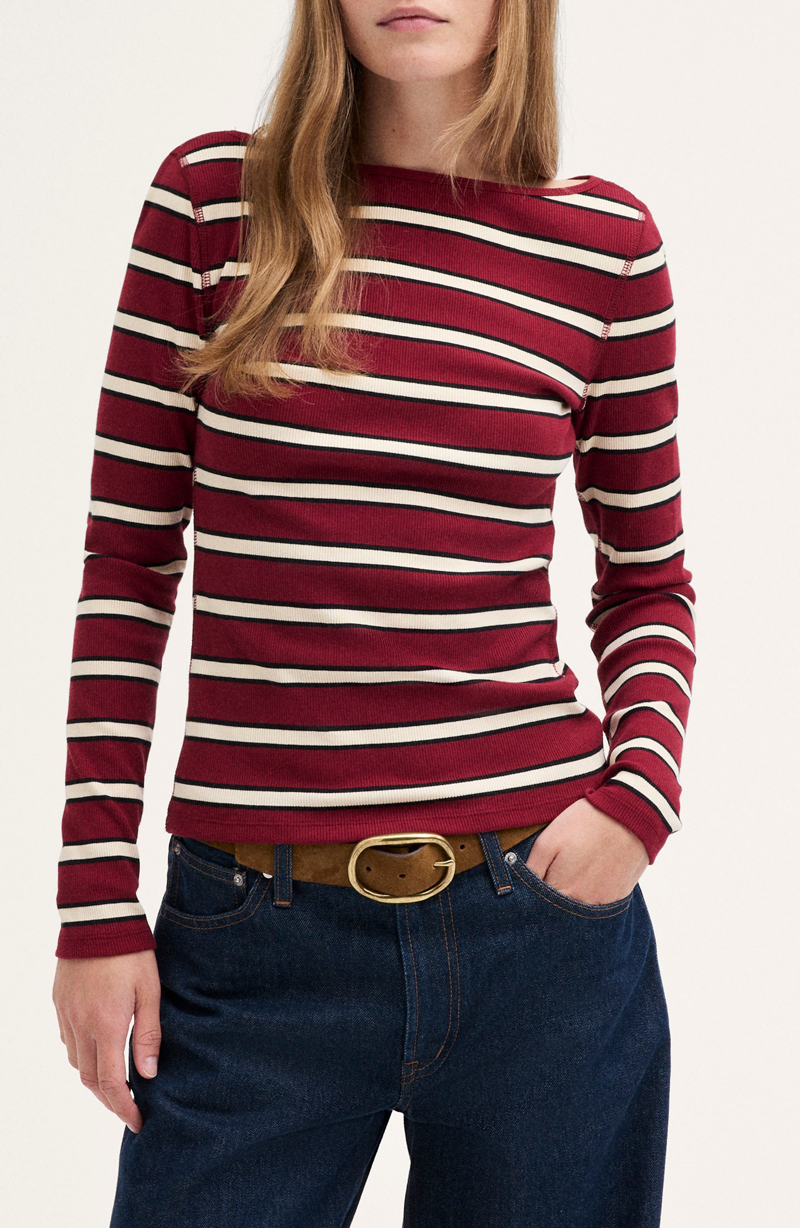 selected VINTAGE MERLOT STRIPE