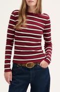 Madewell The Boatneck Layering Top in Utility Rib