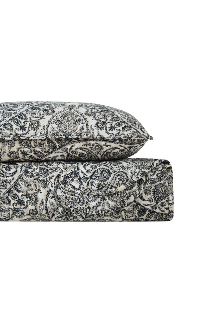 SOUTHSHORE FINE LINENS Ashanti Quilt & Sham Set, Alternate, color, Grey