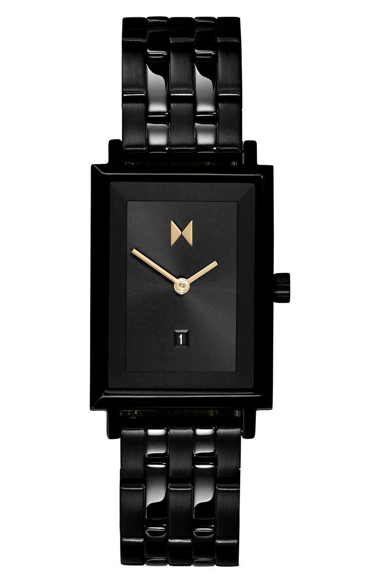 MVMT WATCHES MVMT Signature Square Caviar Bracelet Watch, 24mm, Main, color, 