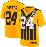 Nike Youth Nike Joey Porter Jr. Gold Pittsburgh Steelers Alternate 1933 Throwback Game Jersey