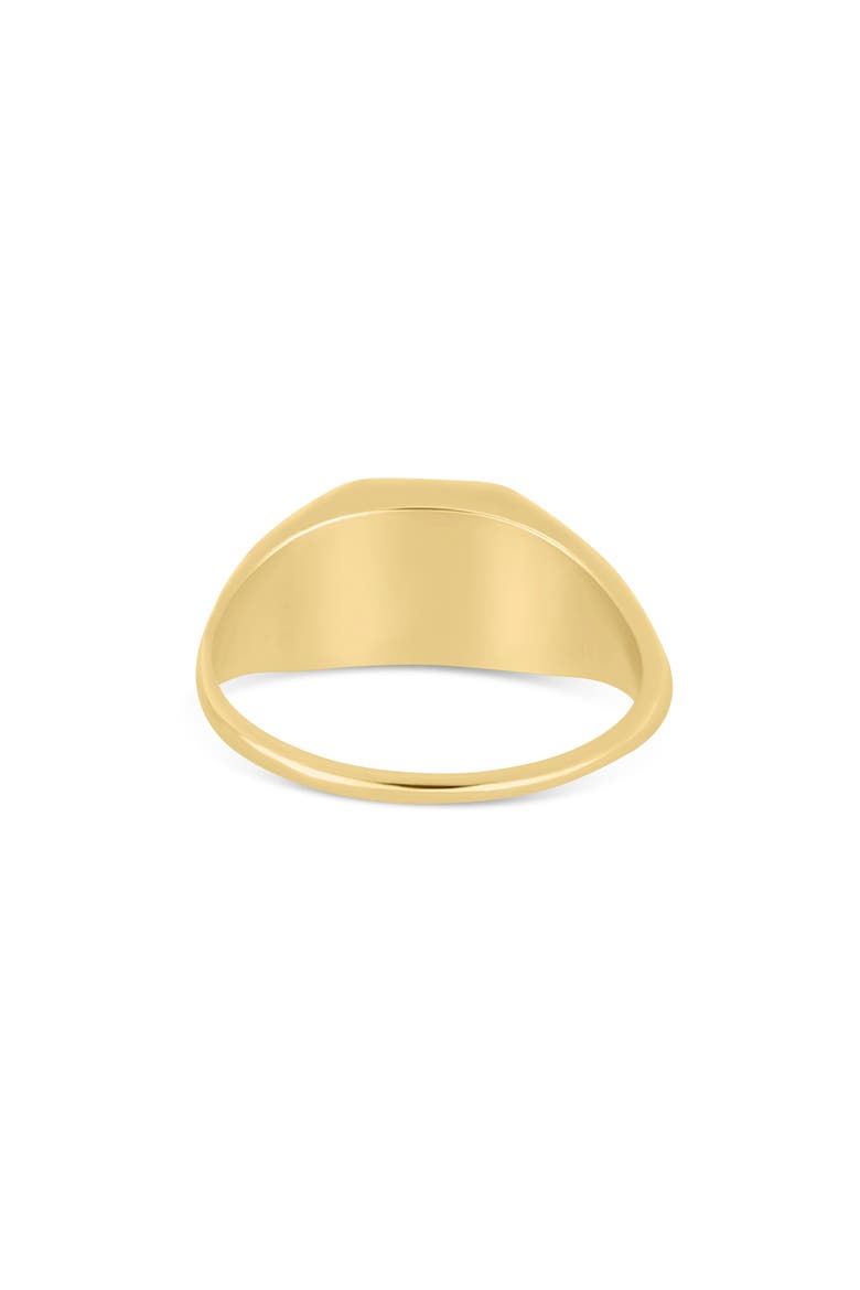 14k Gold Peridot Signet Ring, Alternate, color, PERIDOT/ 14KY