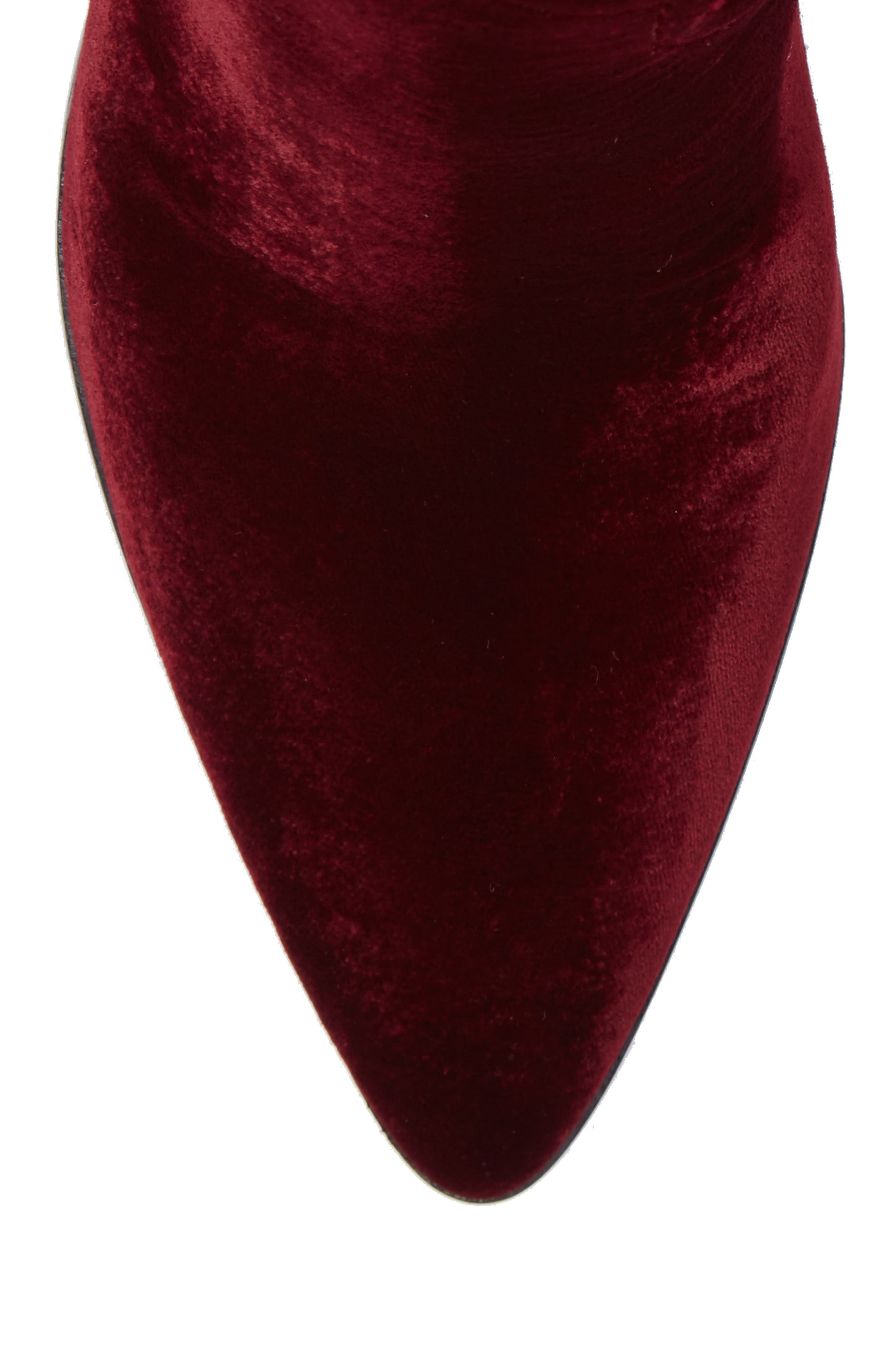 Frye Flynn Short Velvet Bootie, Alternate, color, 