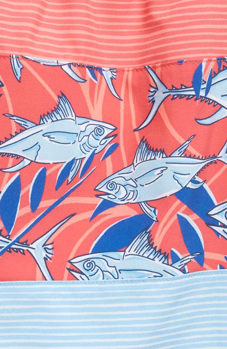 vineyard vines Kids' Chappy Colorblock Swim Trunks, Alternate, color, 