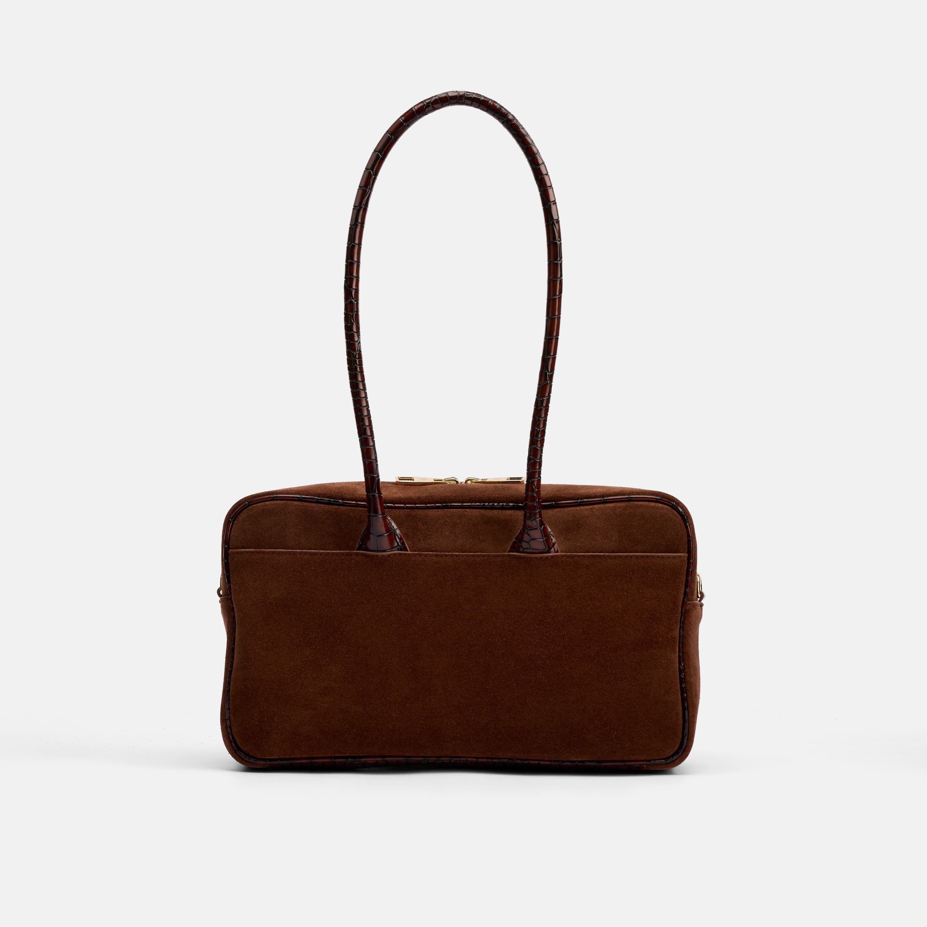 Serena Horsebit Shoulder Bag, Alternate, color, Brown