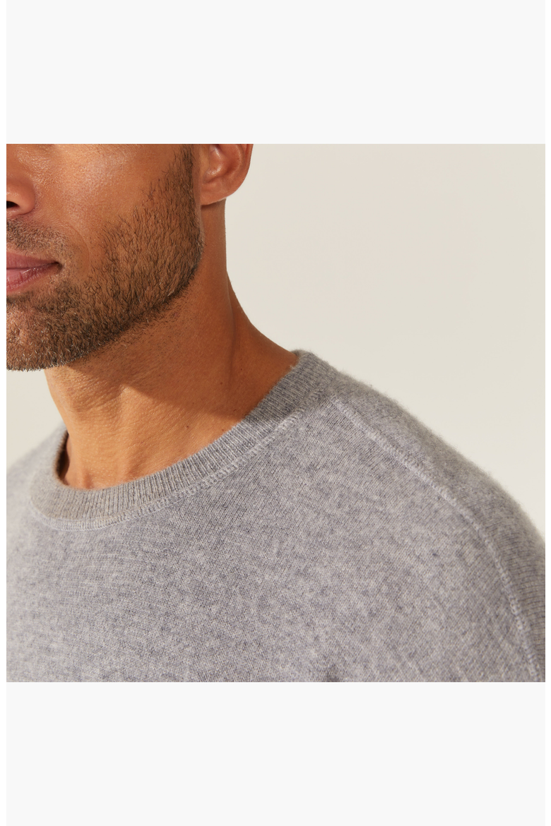 Mateo Cashmere Sweater, Alternate, color, Heather Grey