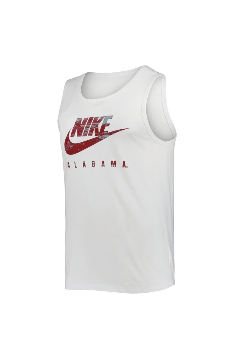Nike Men's Nike White Alabama Crimson Tide Spring Break Futura Performance Tank Top, Alternate, color, White