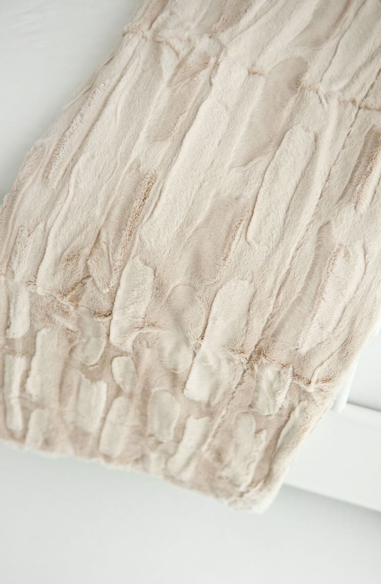 Minky Couture Sorbet Almond Croissant Blanket, Alternate, color, Beige