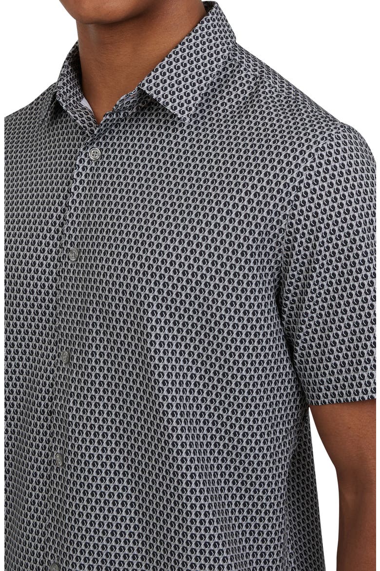 Abel Short Sleeve Button-Up Shirt, Alternate, color, SIDEWALK