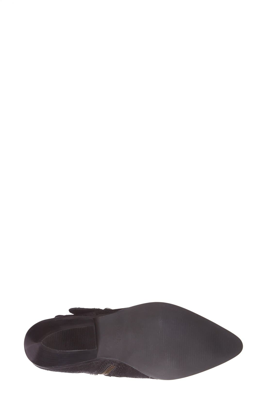 'Comparni' Leather Bootie, Alternate, color, BLACK LEATHER