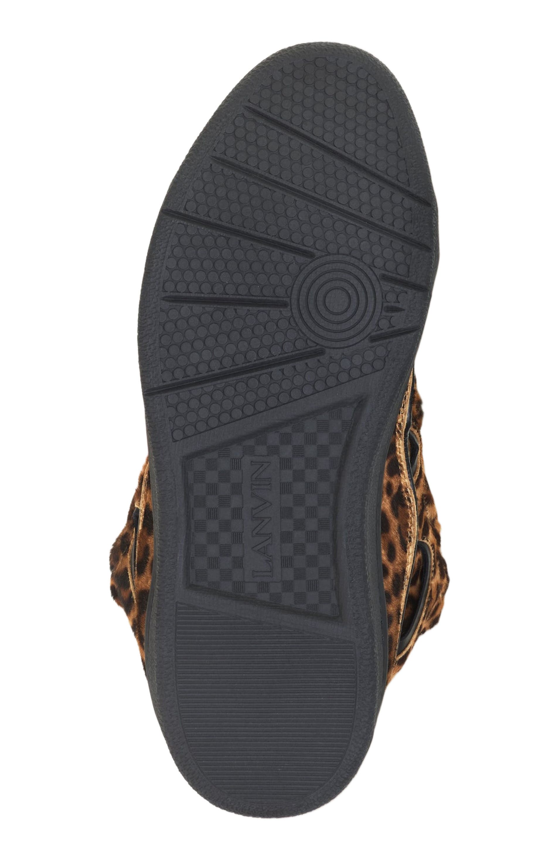 Lanvin Curb Sneakers In Pony, Alternate, color, Beige/Black