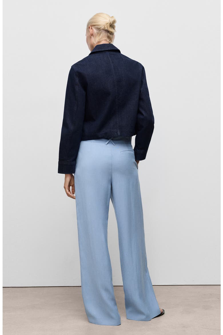 Paperbag Waist Pants, Alternate, color, SKY BLUE