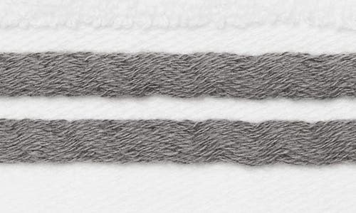 Sferra Aura Nuova Hand Towel In White/charcoal