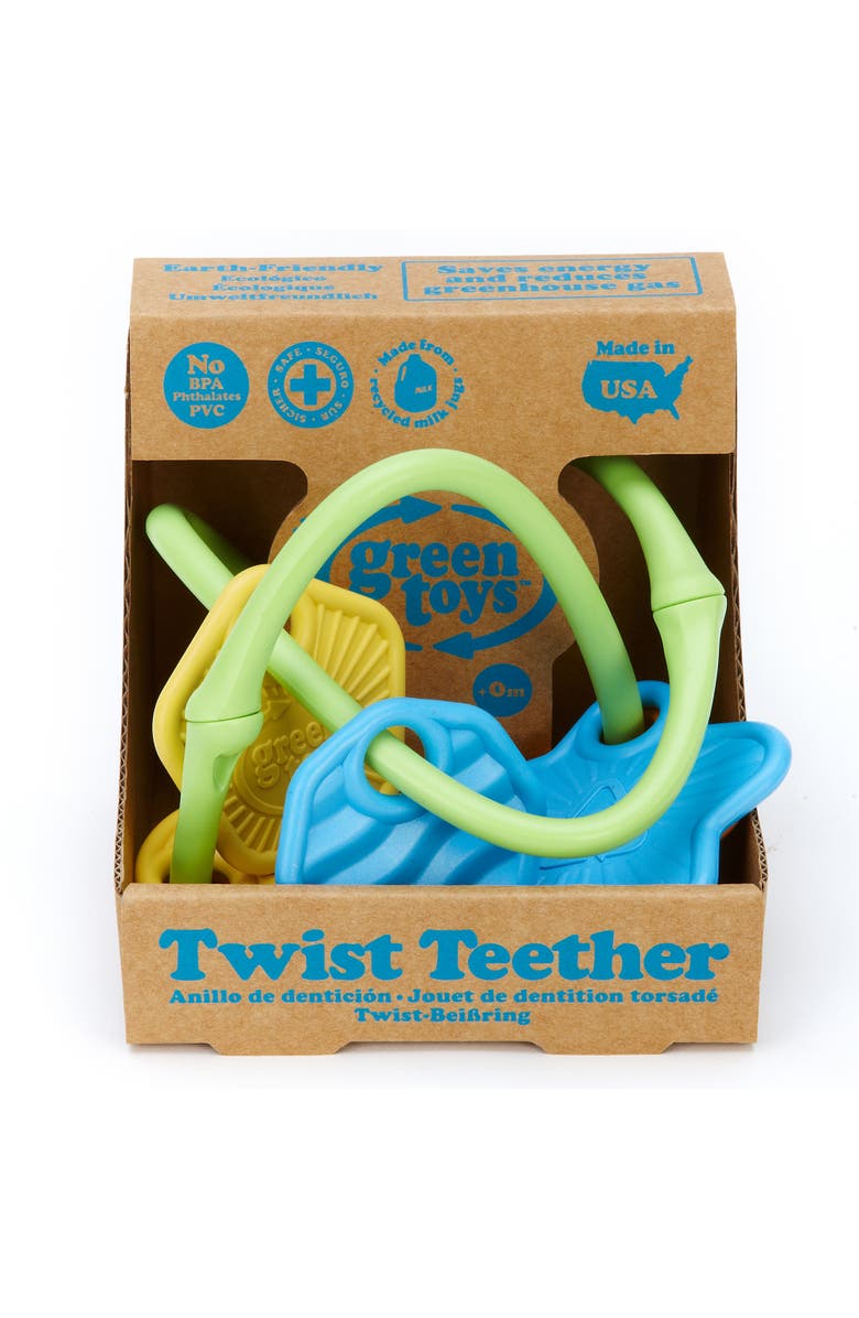 Green Toys Twist Teether, Alternate, color, Multicolored