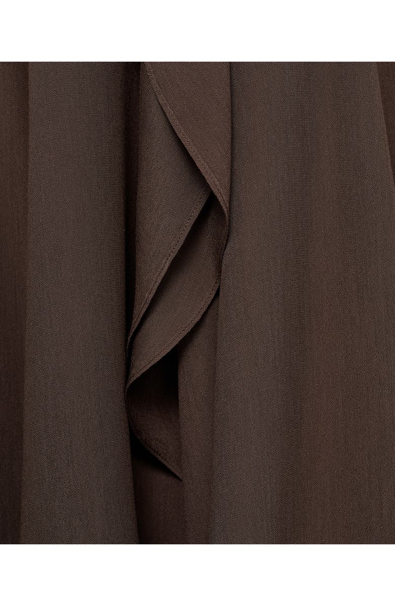 MANGO x Supriya Lele Ruffle Maxi Skirt, Alternate, color, Brown